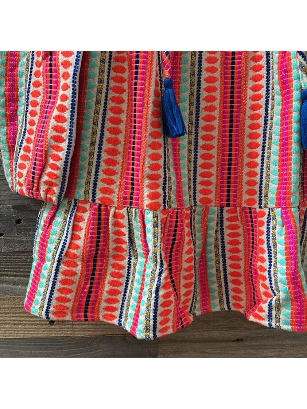 SLV Sur La Vague Tangarine Multi Anywhere Mini Dress One Size NWT - Picture 4 of 9